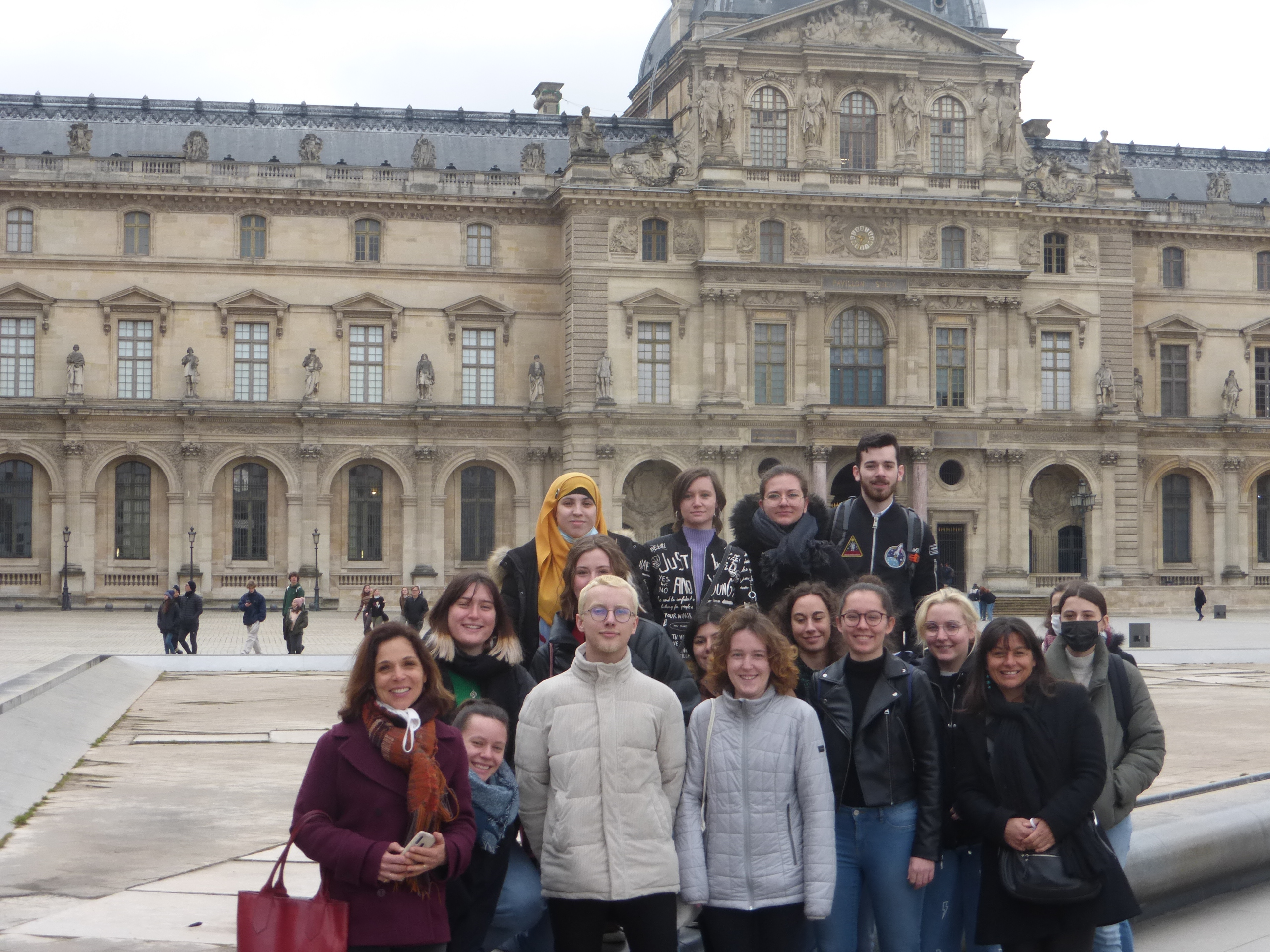 Les étudiants de BTSMMCM2 à Paris