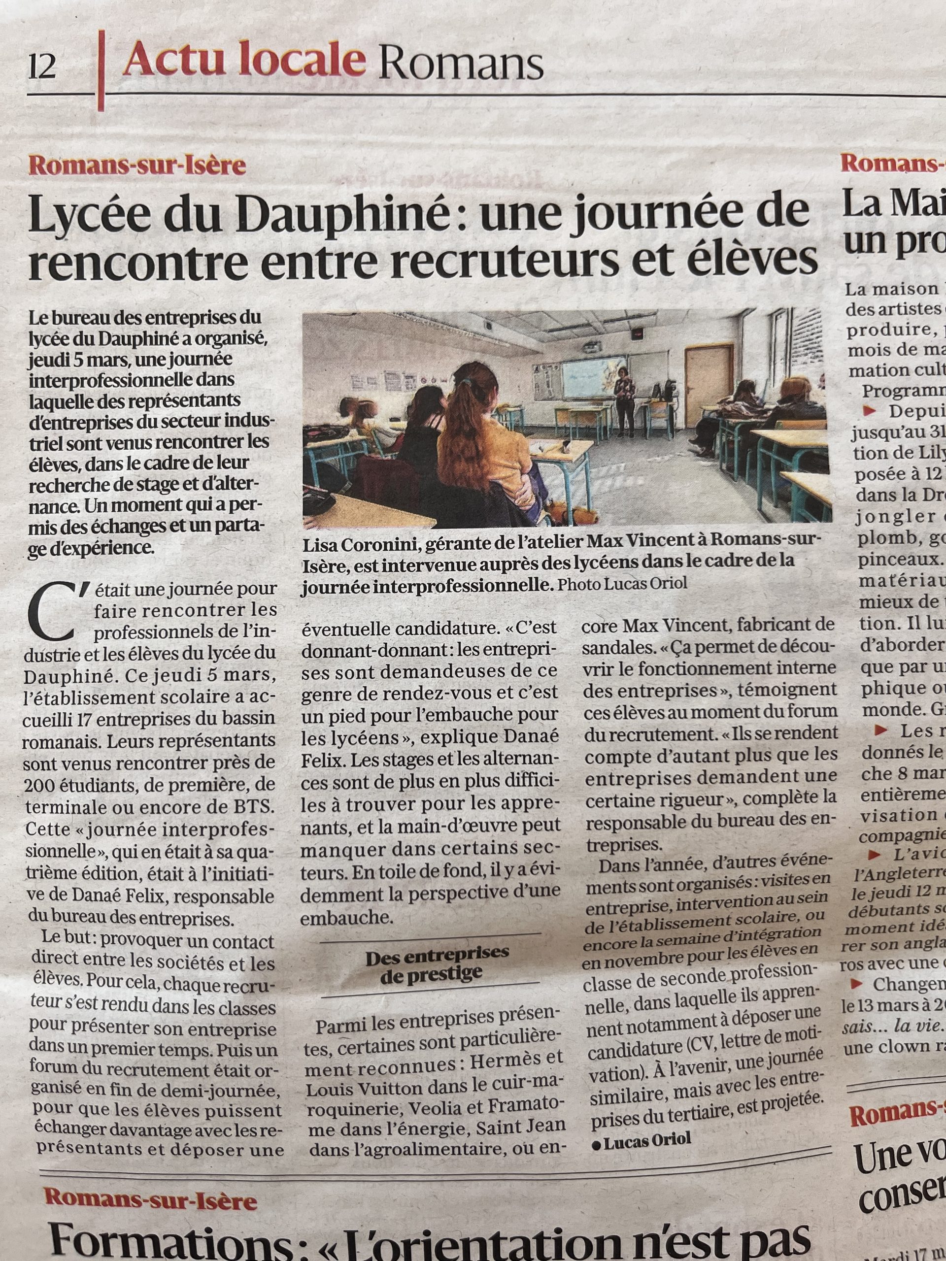 Journée inter-professionnelle réussie