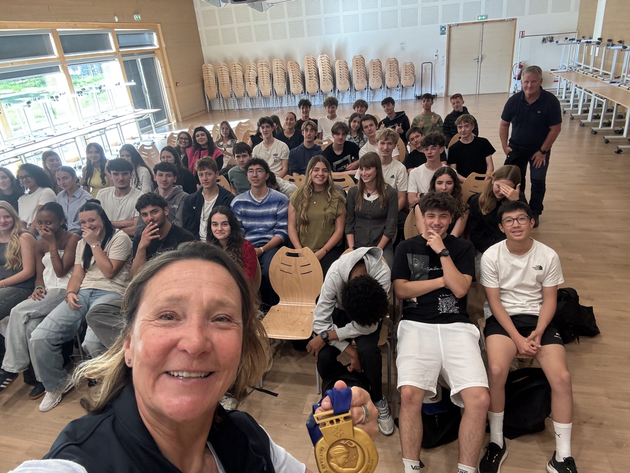 Carole MONTILLET au lycée du Dauphiné !